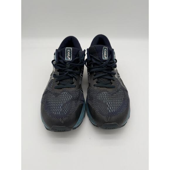 Asics Gel Kayano 26 Running Shoes Midnight Grey Floss 1011A541 Mens Size 13 Wide - Picture 2 of 6
